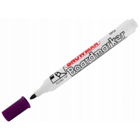Marker suchościeralny do białych tablic Snowman 1.5mm-3.0mm, Fioletowy - 2